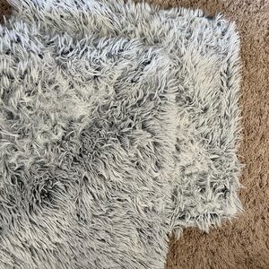 gray fluffy pillow cases